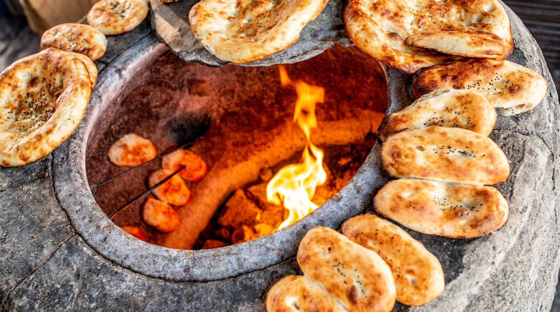 From the tandoor clay oven