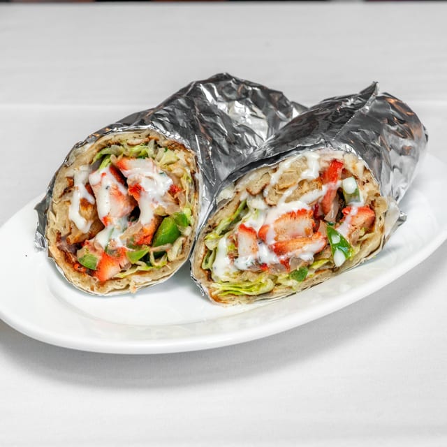 Chicken Seekh Kabab Wrap.
